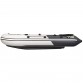 Надувная 3-местная ПВХ лодка Ривьера Максима 3200 НДНД  Гидролыжа (светло-серый/графит)
